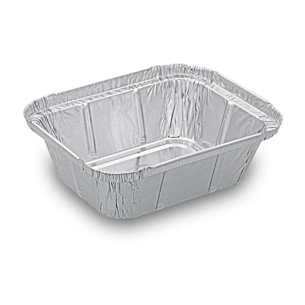 Alu-Servierschalen Aluschale Menüschale Grillschale 250ml 129x103x34mm, 100 Stk. – Bild 2