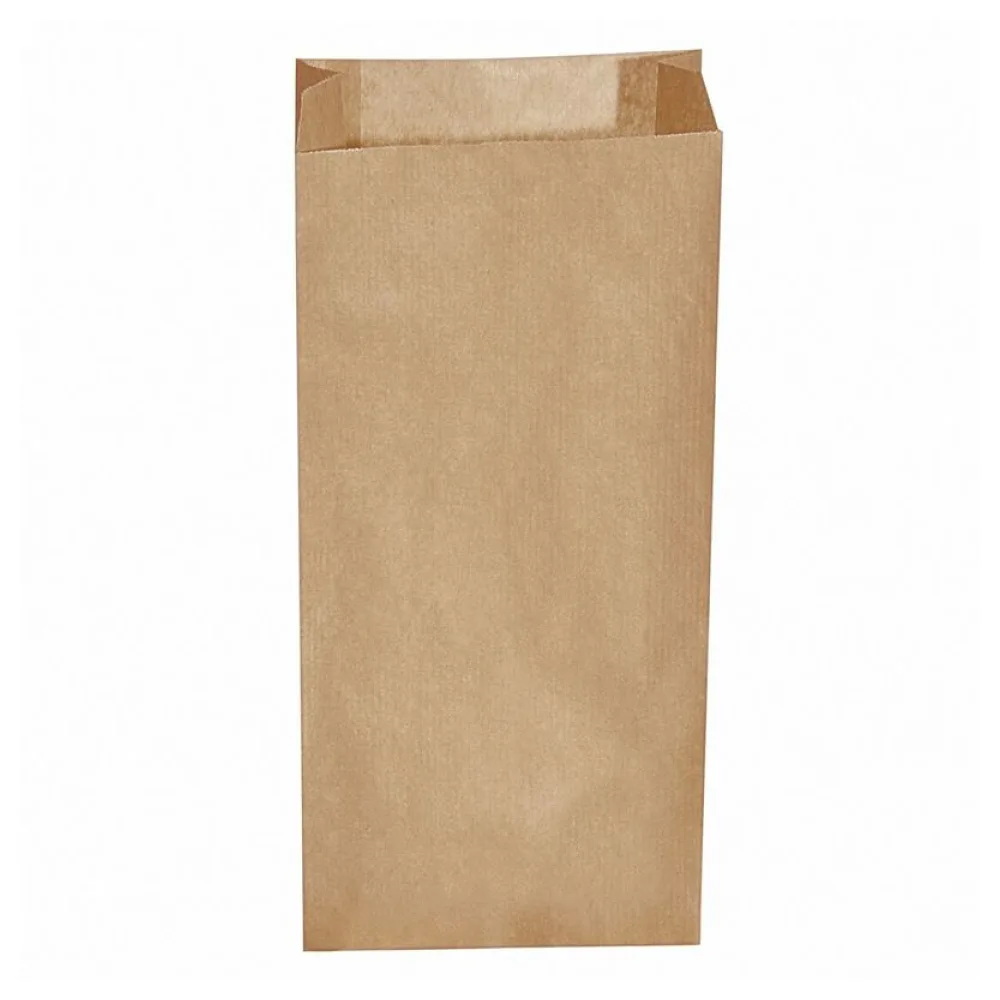 Papierfaltenbeutel Papiertüten braun 20+7 x 43 cm für ca. 5 kg Inhalt, 500 Stk. – Bild 2