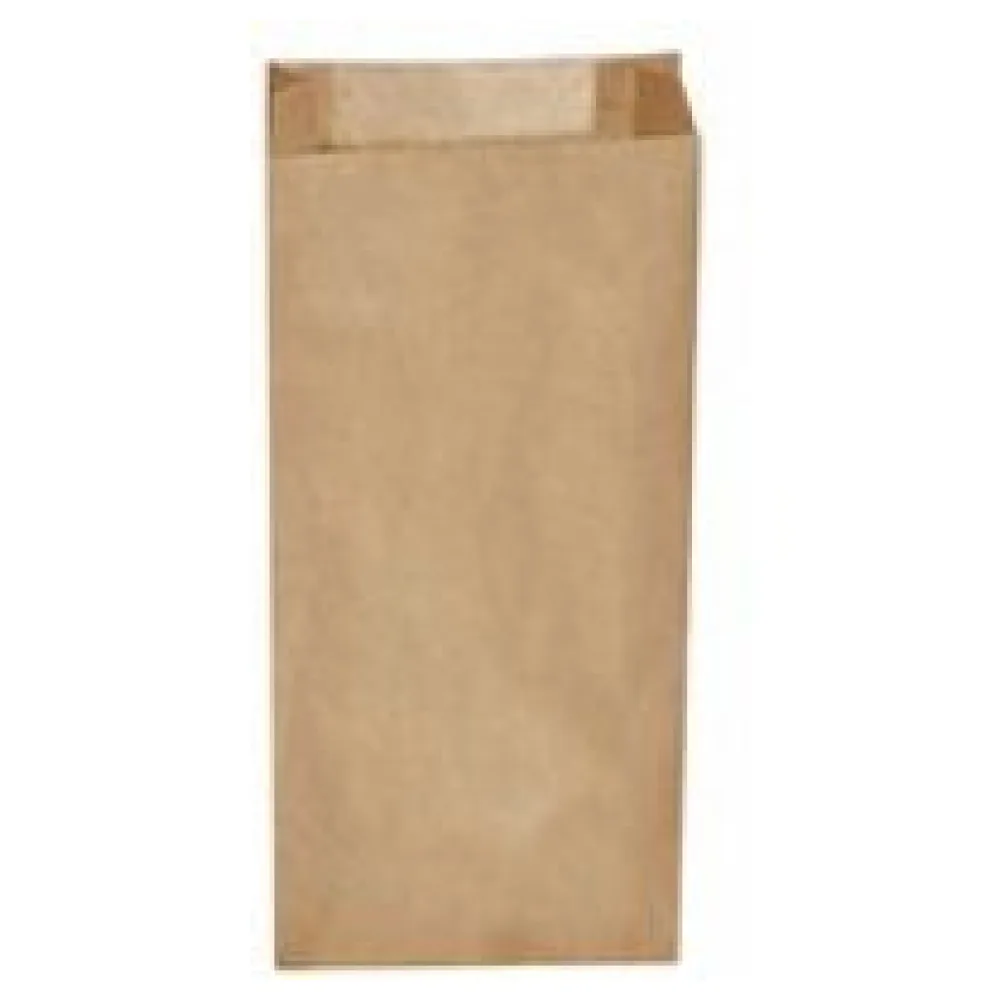 Papierfaltenbeutel Papiertüten braun 20+7 x 43 cm für ca. 5 kg Inhalt, 500 Stk. – Bild 3