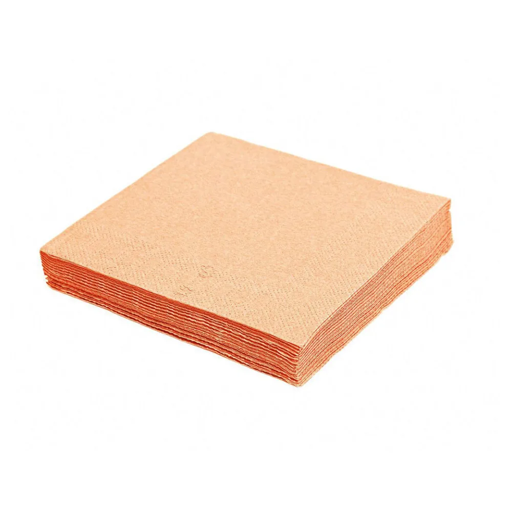 Servietten 33 x 33 cm 1/4-Falz 3-lagig apricot, 20 Stk. – Bild 2