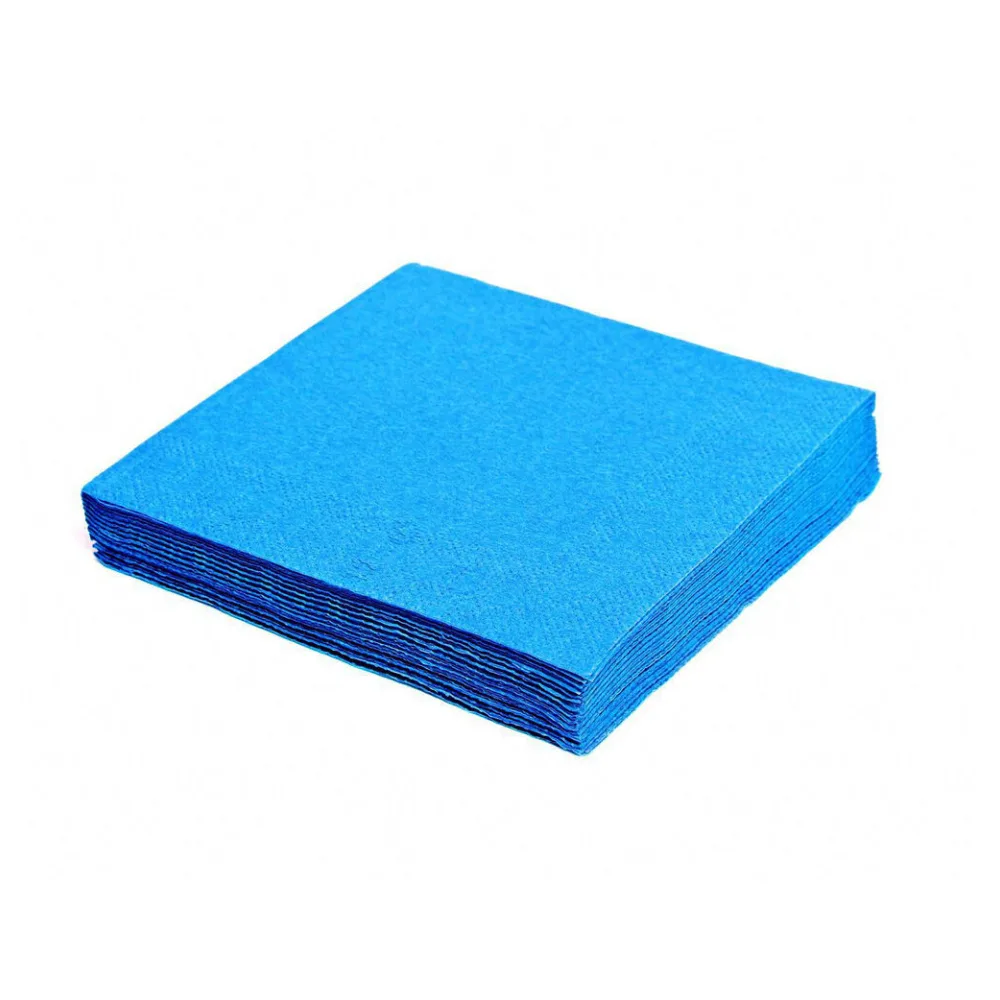 Servietten 33 x 33 cm 1/4-Falz 3-lagig blau, 20 Stk. – Bild 2