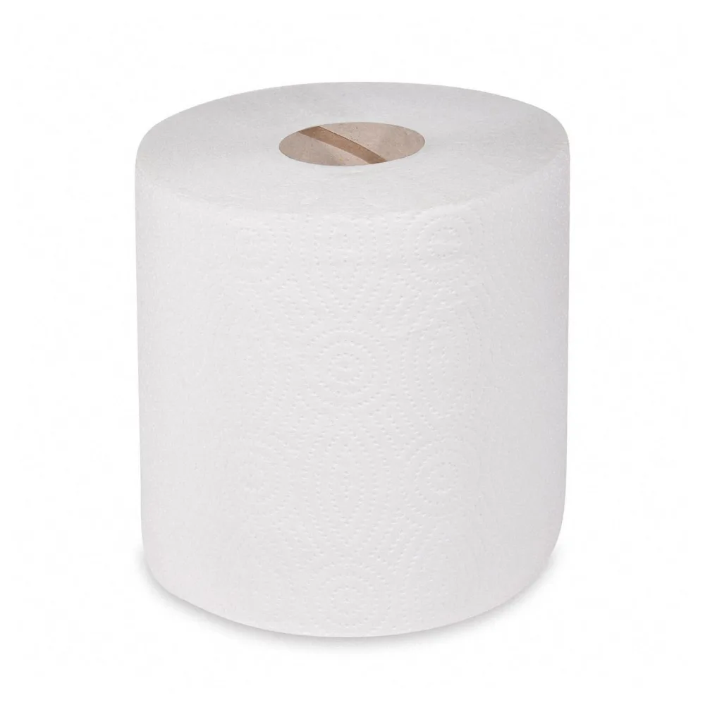 Putztuchrolle perforiert 100% Zellstoff 2-lagig O 17 x 19cm x 100m weiß, 6 Stk.