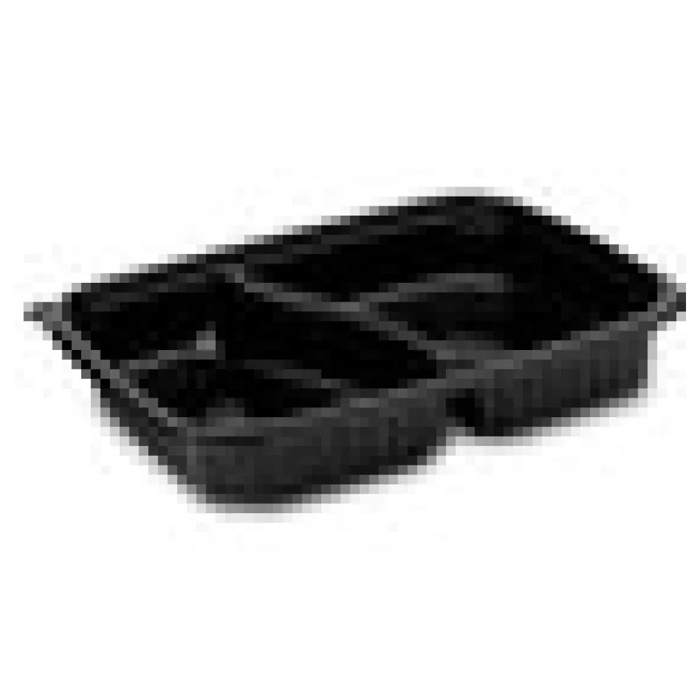 Mikrowellenschalen 2-geteilt - schwarz 'L' 1100 ml - 25x18,5x4 cm, 50 Stk. – Bild 4
