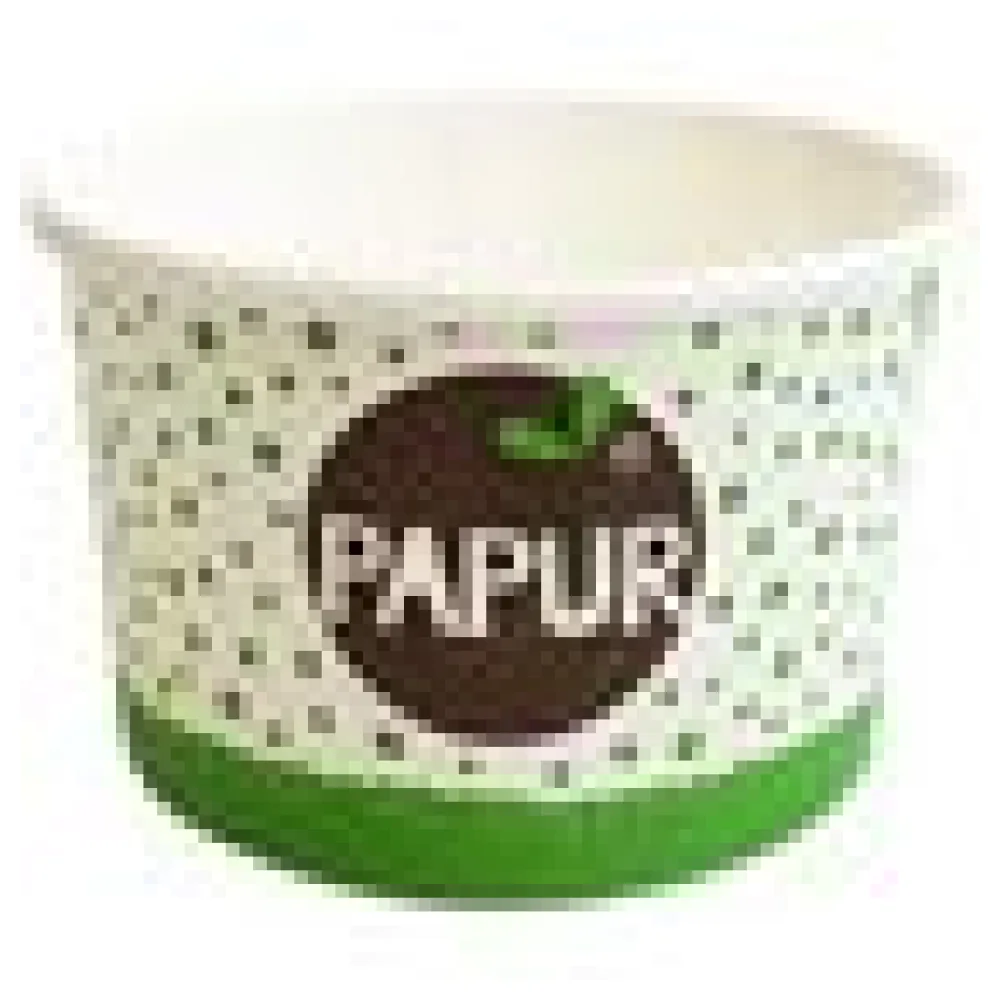 Bio Eisbecher Pappbecher PAPUR 100% ohne Kunststoff 260ml O92 Höhe 55mm, 50 Stk. – Bild 4