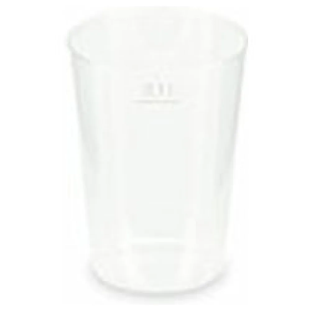Mehrwegbecher Pfandbecher transparent PP Eichstrich 0,1 l O 5,5 cm, 40 Stk. – Bild 3