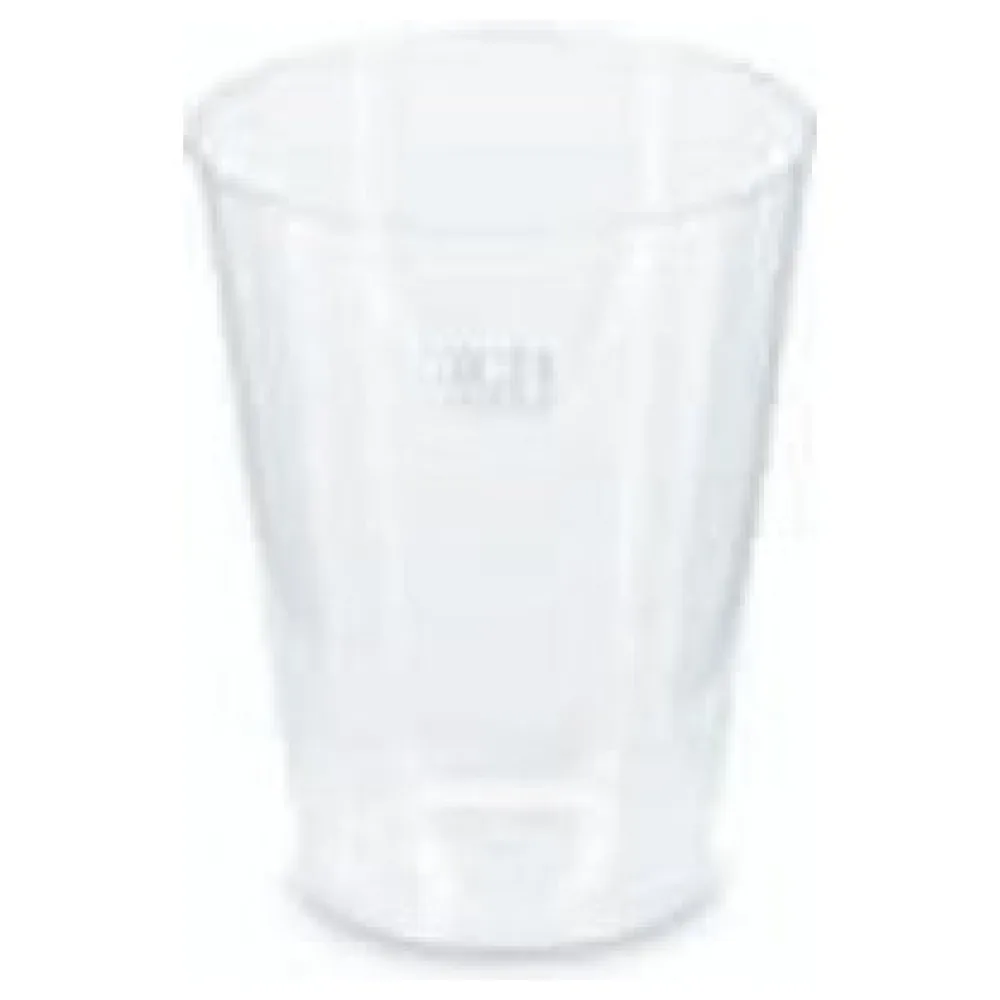 Mehrwegbecher Pfandbecher transparent PP Eichstrich 0,2 l O 6,8 cm, 40 Stk. – Bild 3