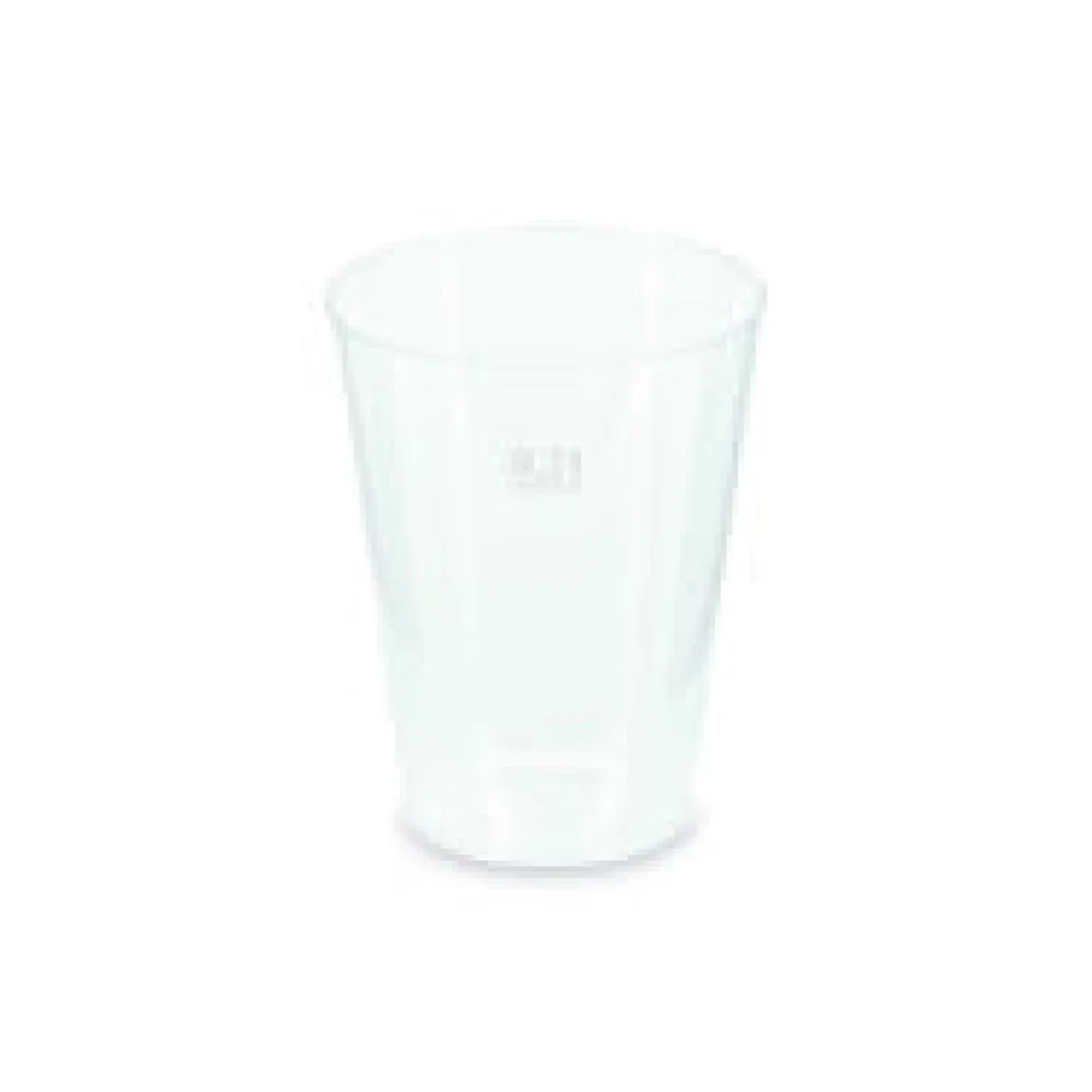 Mehrwegbecher Pfandbecher transparent PP Eichstrich 0,2 l O 6,8 cm, 40 Stk.