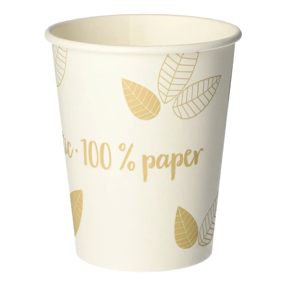 BIO Heißgetränke Trinkbecher Coffee to Go unbeschichtet creme 200ml, 50 Stk. – Bild 2