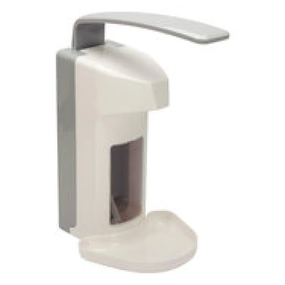 Wandspender 30 cm x 15 cm x 21 cm weiss 500 ml mit Tropfschale Langarmhebel