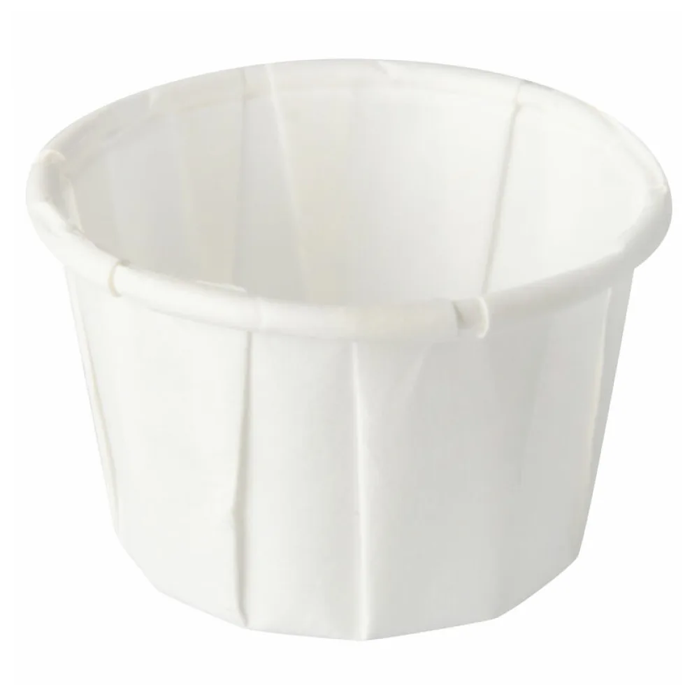 BIO Dressingbecher aus Papier FSCR-zertifiziert 35 ml weiss, 250 Stk. – Bild 2