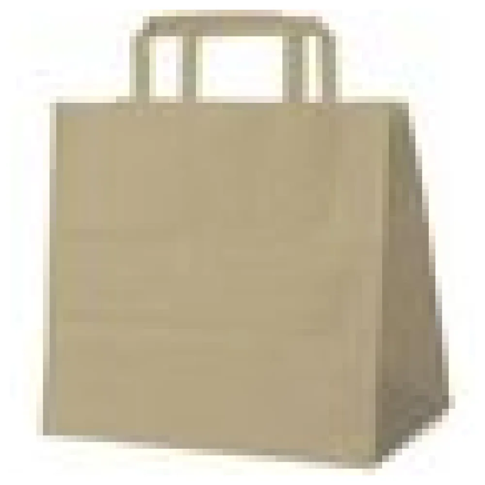 Papiertragetaschen 25 x 26 x 17 cm mit EAN-Code braun, 50 Stk. – Bild 4