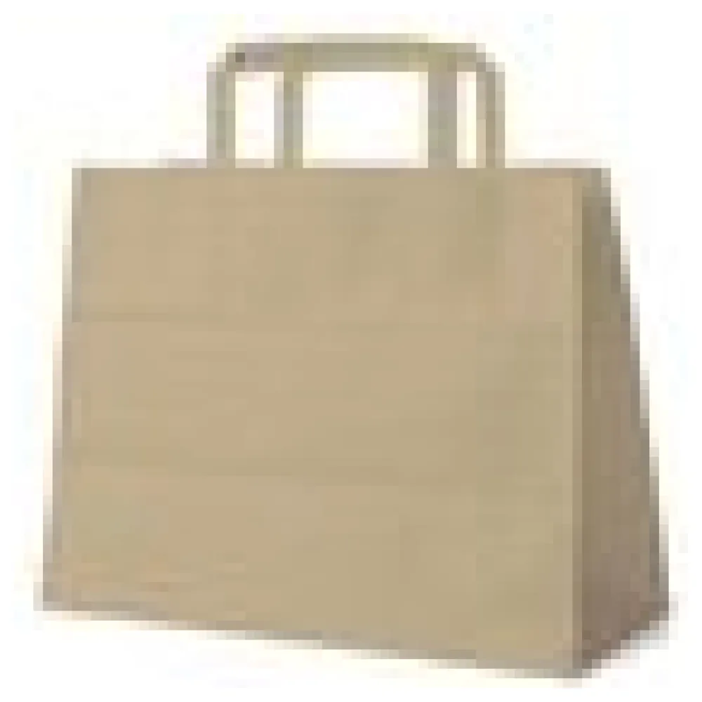Papiertragetaschen 27 x 32 x 16 cm mit EAN-Code braun, 250 Stk. – Bild 4