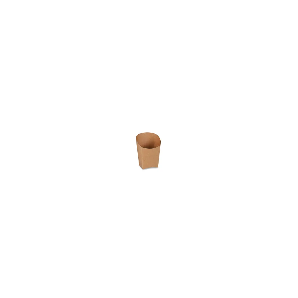 BIONATURE Wrapbecher kraft braun mit Fettbarriere Recycling 4x7,5x10cm, 50 Stk.