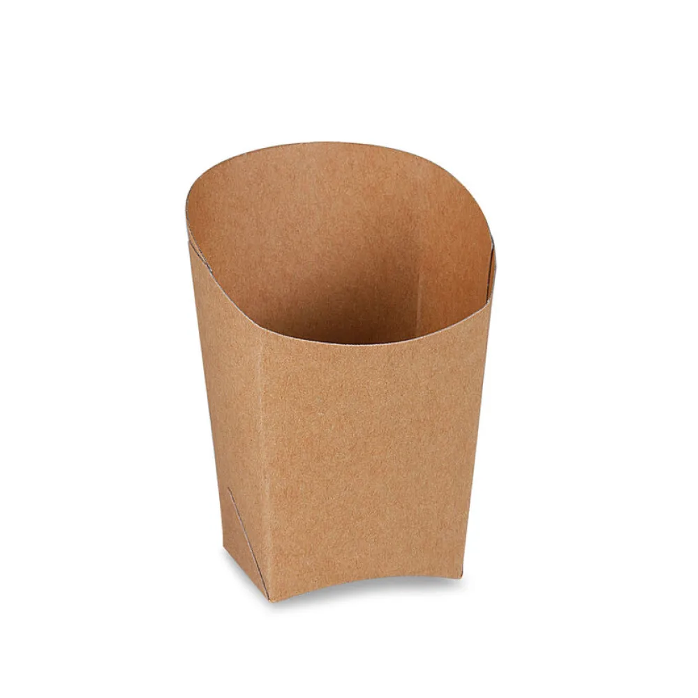 BIONATURE Wrapbecher kraft braun mit Fettbarriere Recycling 4x7,5x10cm, 50 Stk. – Bild 2