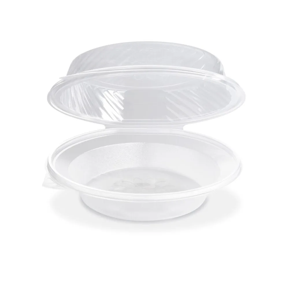Salatschalen klar mit angehängtem Domdeckel 1700ml, PP, 25 Stk. – Bild 2
