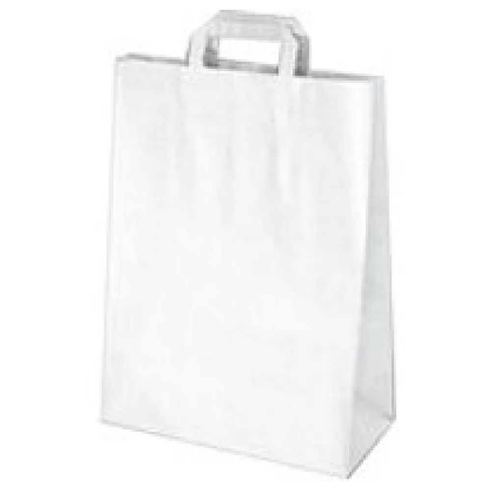 Papiertragetaschen 39 x 32 x 16 cm mit EAN-Code weiß, 250 Stk. – Bild 3