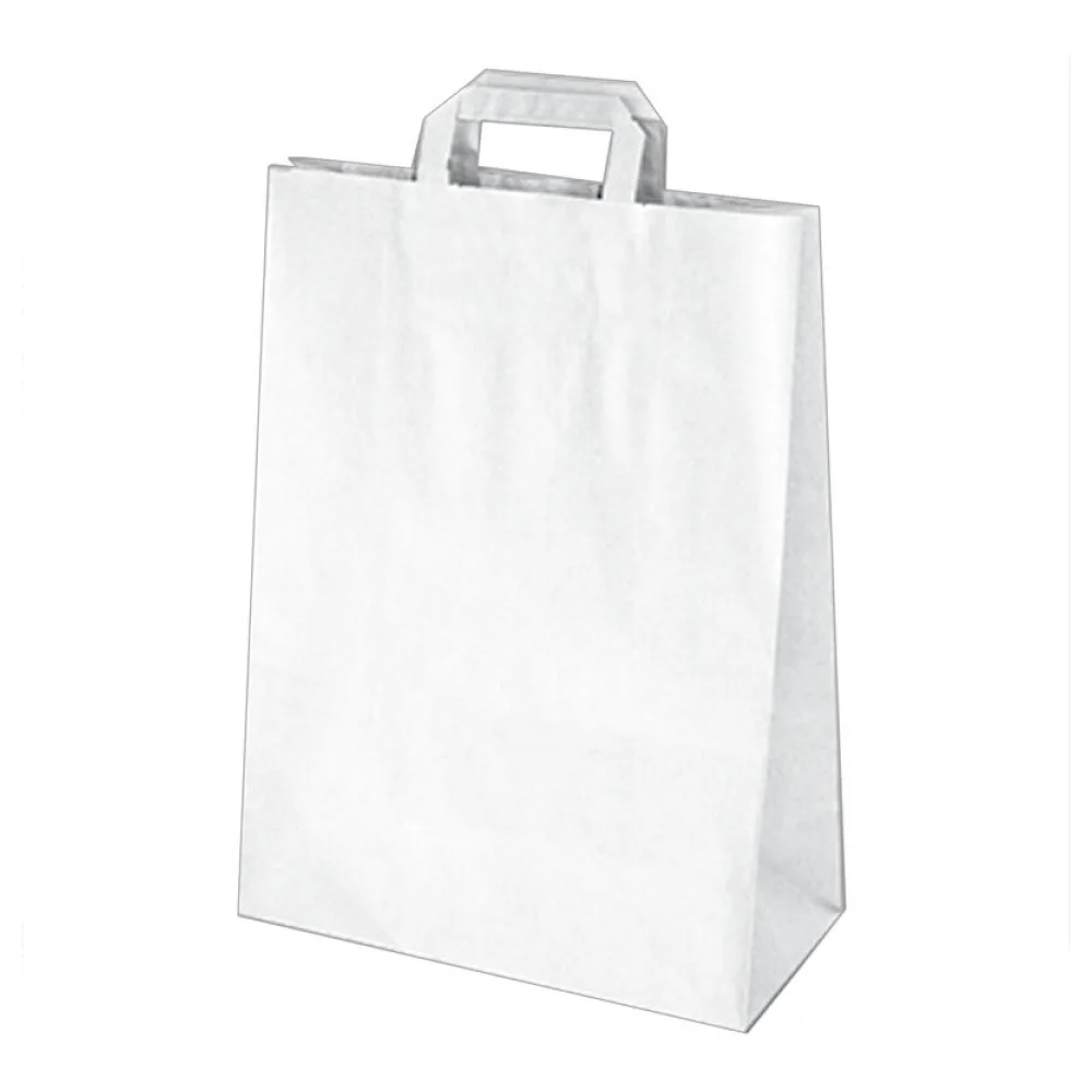 Papiertragetaschen 39 x 32 x 16 cm mit EAN-Code weiß, 250 Stk. – Bild 2