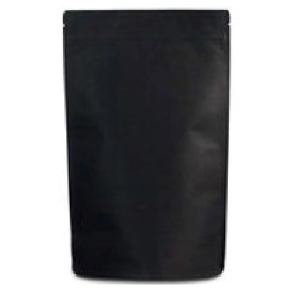 Standbodenbeutel Kraftpapier schwarz, 200x280x120mm, 1000ml, 500 Stk. – Bild 3