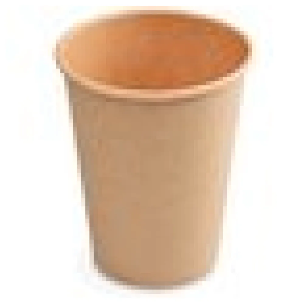 Heiß- und Kaltgetränkebecher Pappbecher braun 350ml 420ml 'L' O 90mm, 50 Stk. – Bild 4