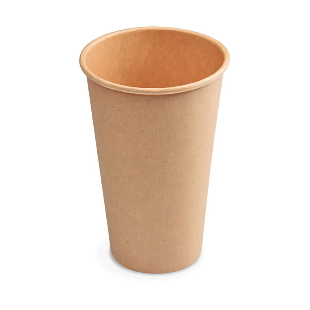 Heiß- und Kaltgetränkebecher Pappbecher braun 400ml 510ml 'XL' O 90mm, 50 Stk. – Bild 2