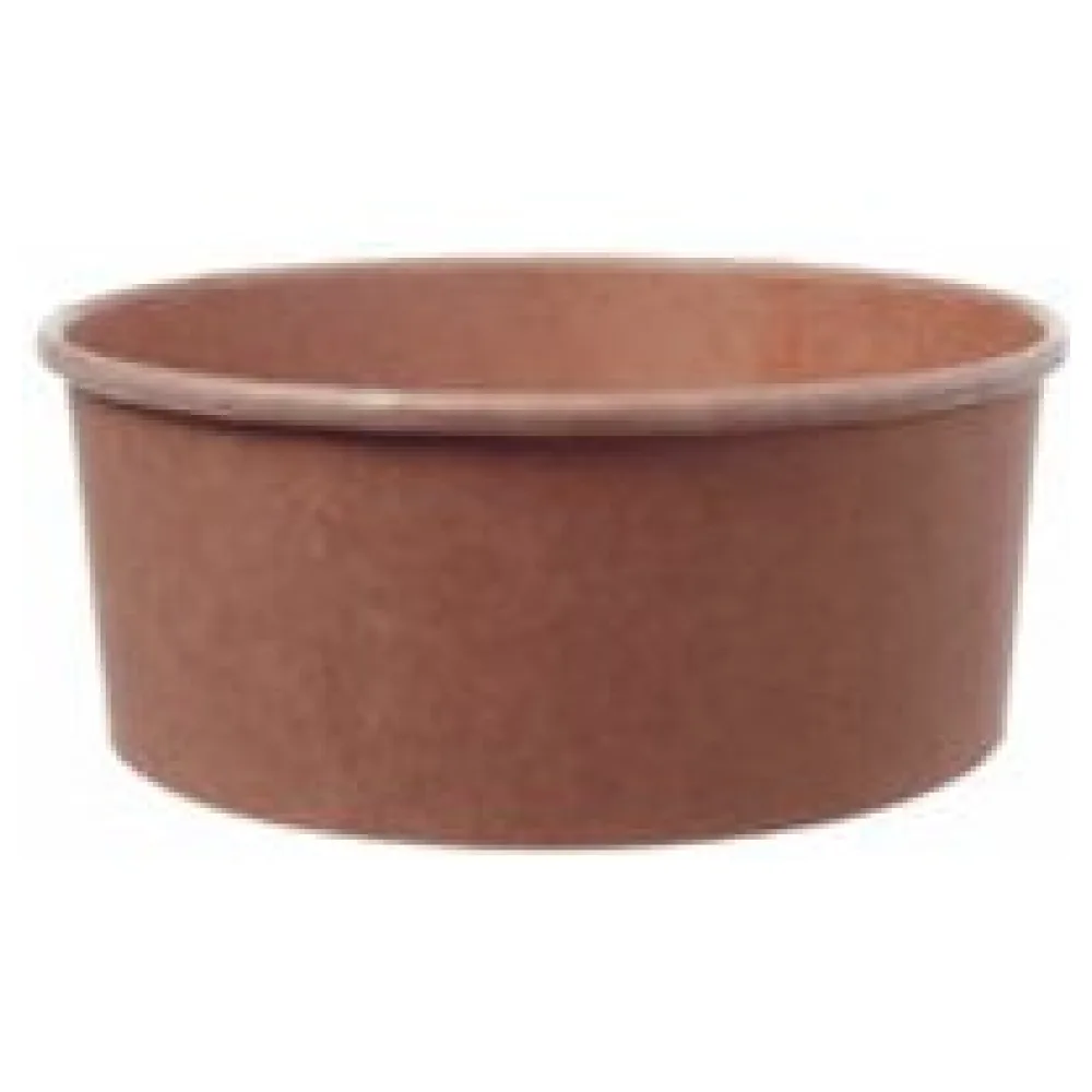 Salatschalen Feinkostschalen braun aus Pappe mit PLA beschichtet 1200ml, 50 Stk. – Bild 3