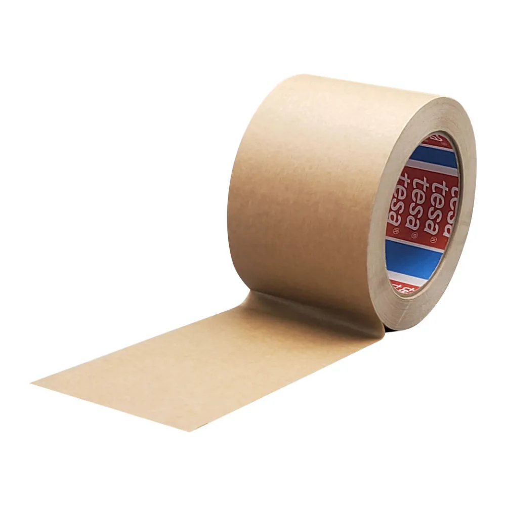 Papierklebeband tesapack 4713 mit Naturkautschukkleber 75mm x 50m, braun – Bild 2
