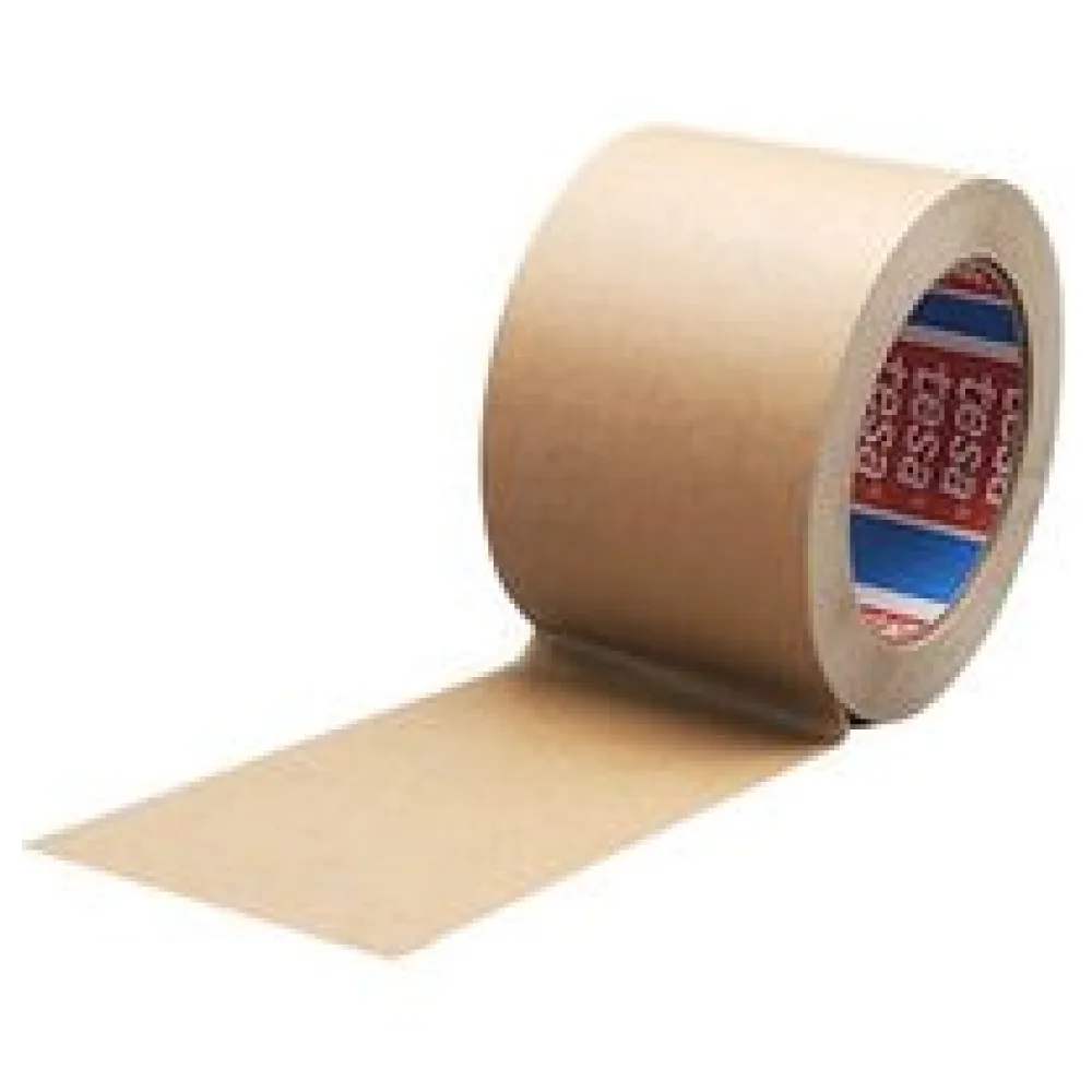 Papierklebeband tesapack 4713 mit Naturkautschukkleber 75mm x 50m, braun – Bild 3