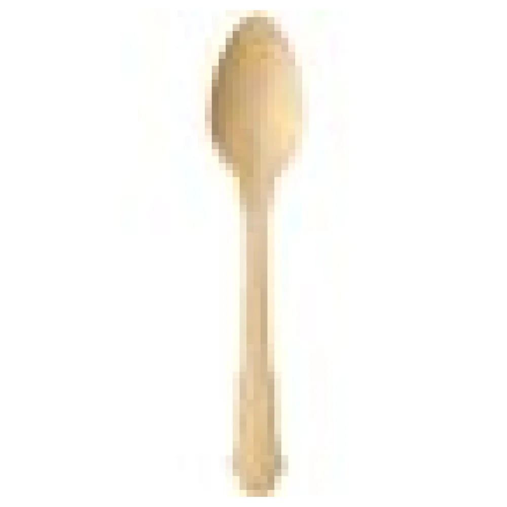 Kaffeelöffel Dessertlöffel aus Holz 12 cm natur schönes Vintage Design, 50 Stk. – Bild 4