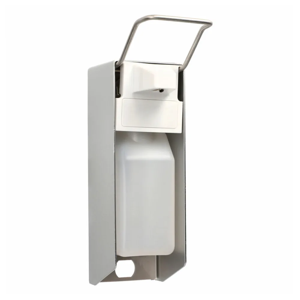Wandspender 24,2 x 8,3 x 15,5 cm Aluminium 500 ml Kurzarmhebel + Leerflasche – Bild 2