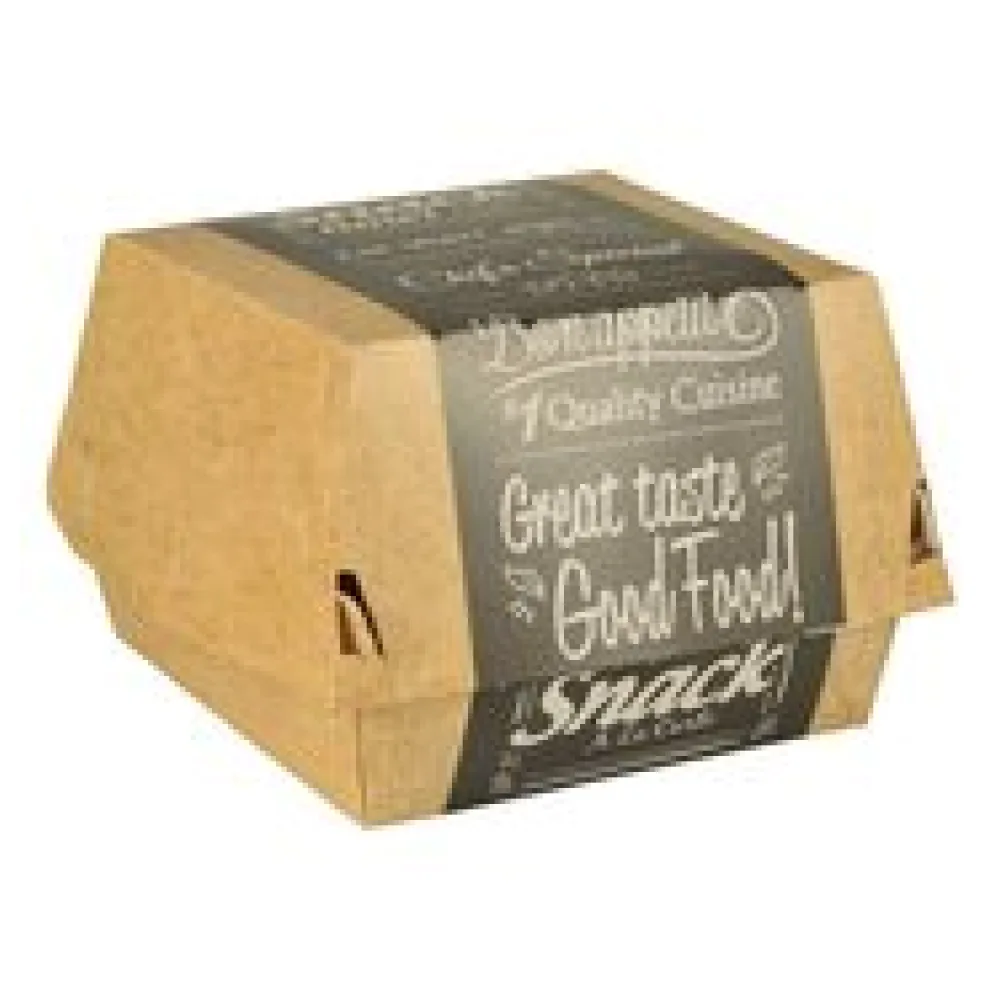 'pure' Burgerboxen aus Pappe FSCR 10 x 10 cm 'Good Food' klein, 50 Stk.