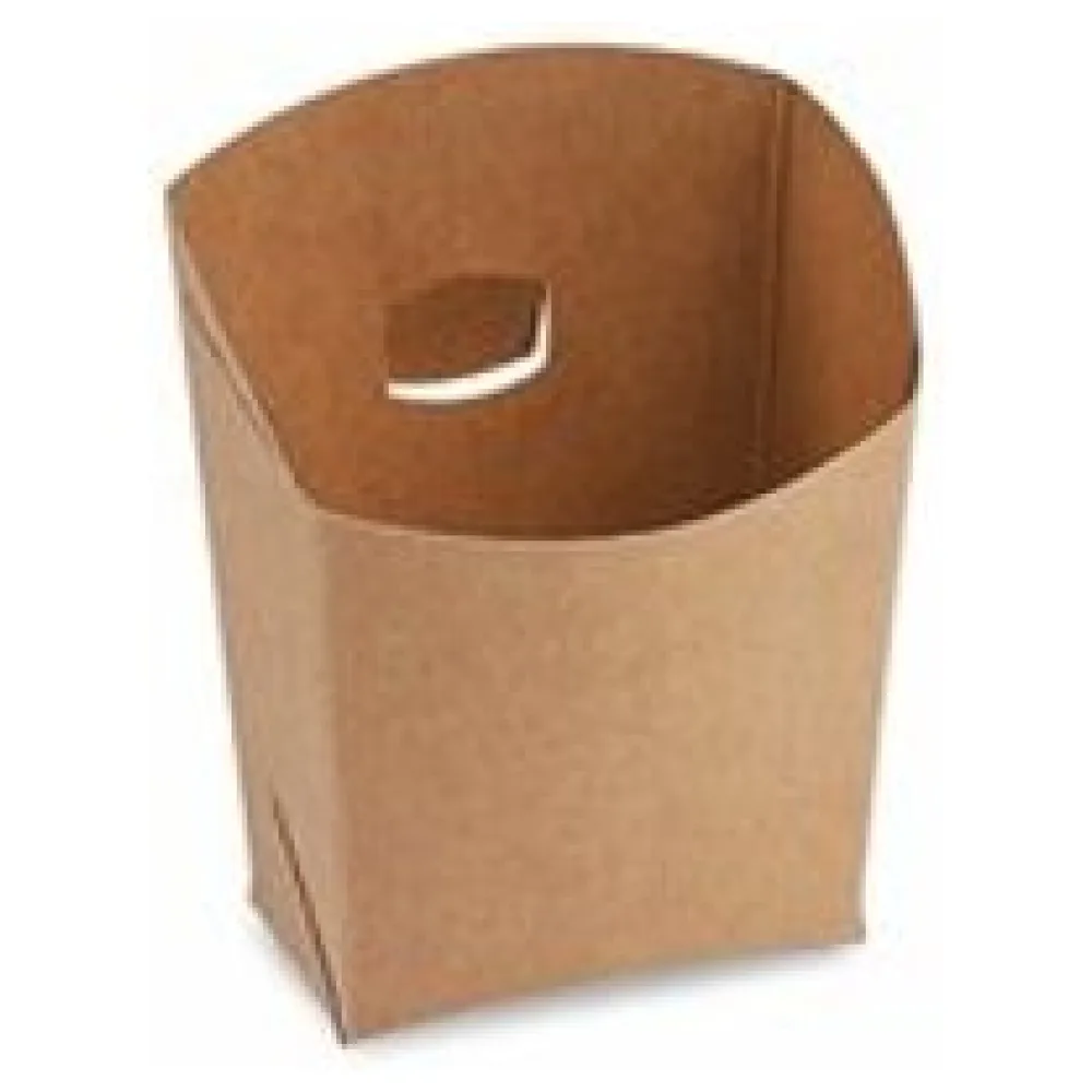 BIONATURE Snackbecher kraft braun mit Fettbarriere 100g 7x9x9cm, 50 Stk. – Bild 3