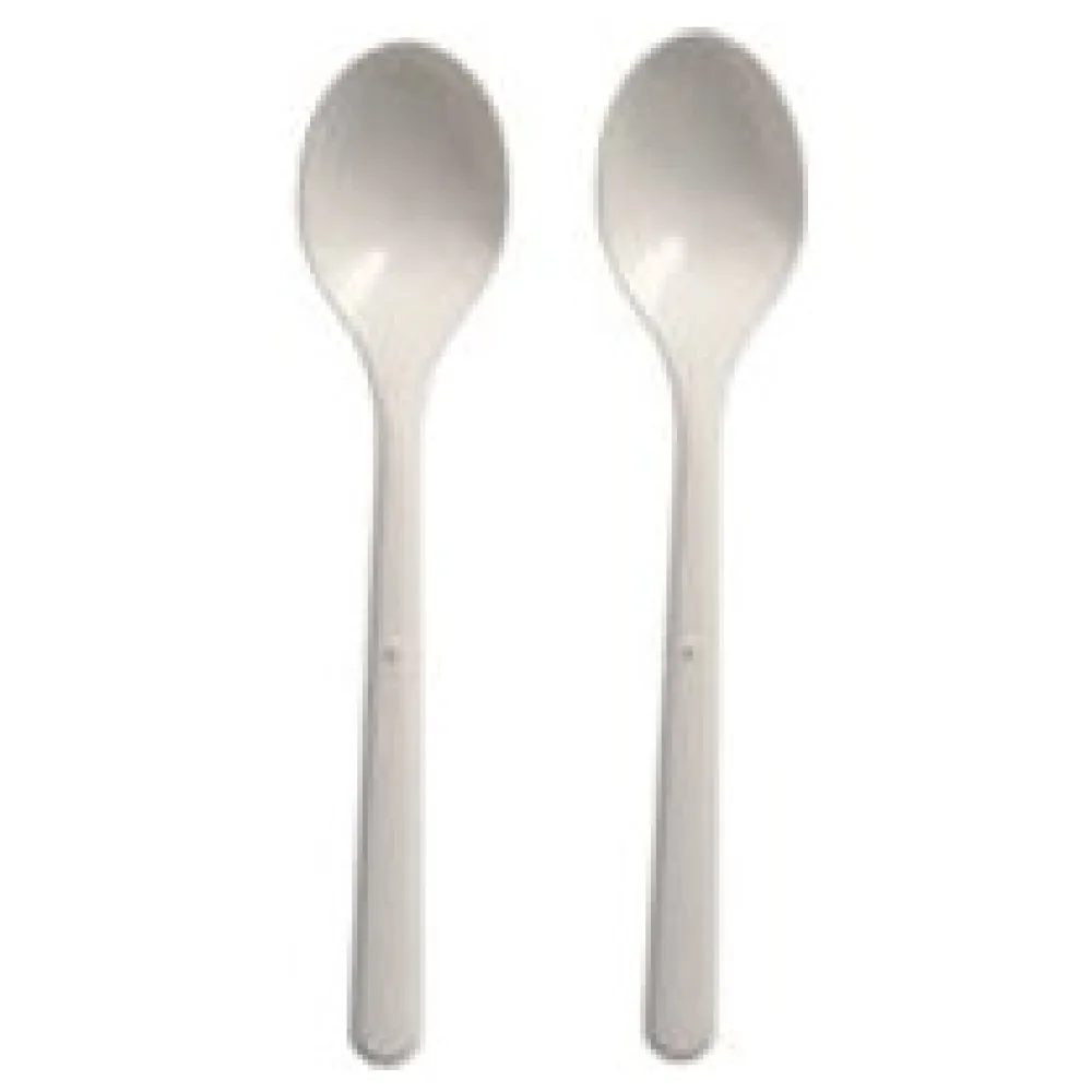 BIO-Kaffeelöffel Mehrweg 130mm aus BIO-PP extra stabil weiss, 50 Stk. – Bild 3