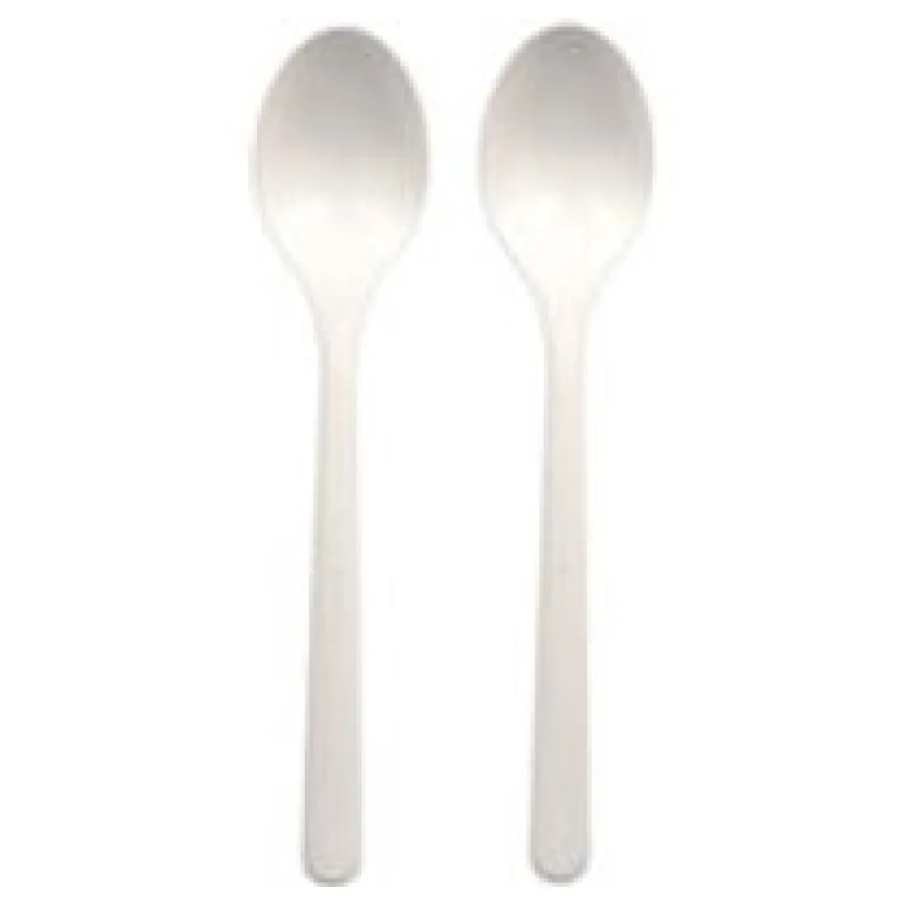 BIO-Suppenlöffel Esslöffel Mehrweg 185mm BIO-PP extra stabil weiss, 50 Stk. – Bild 3