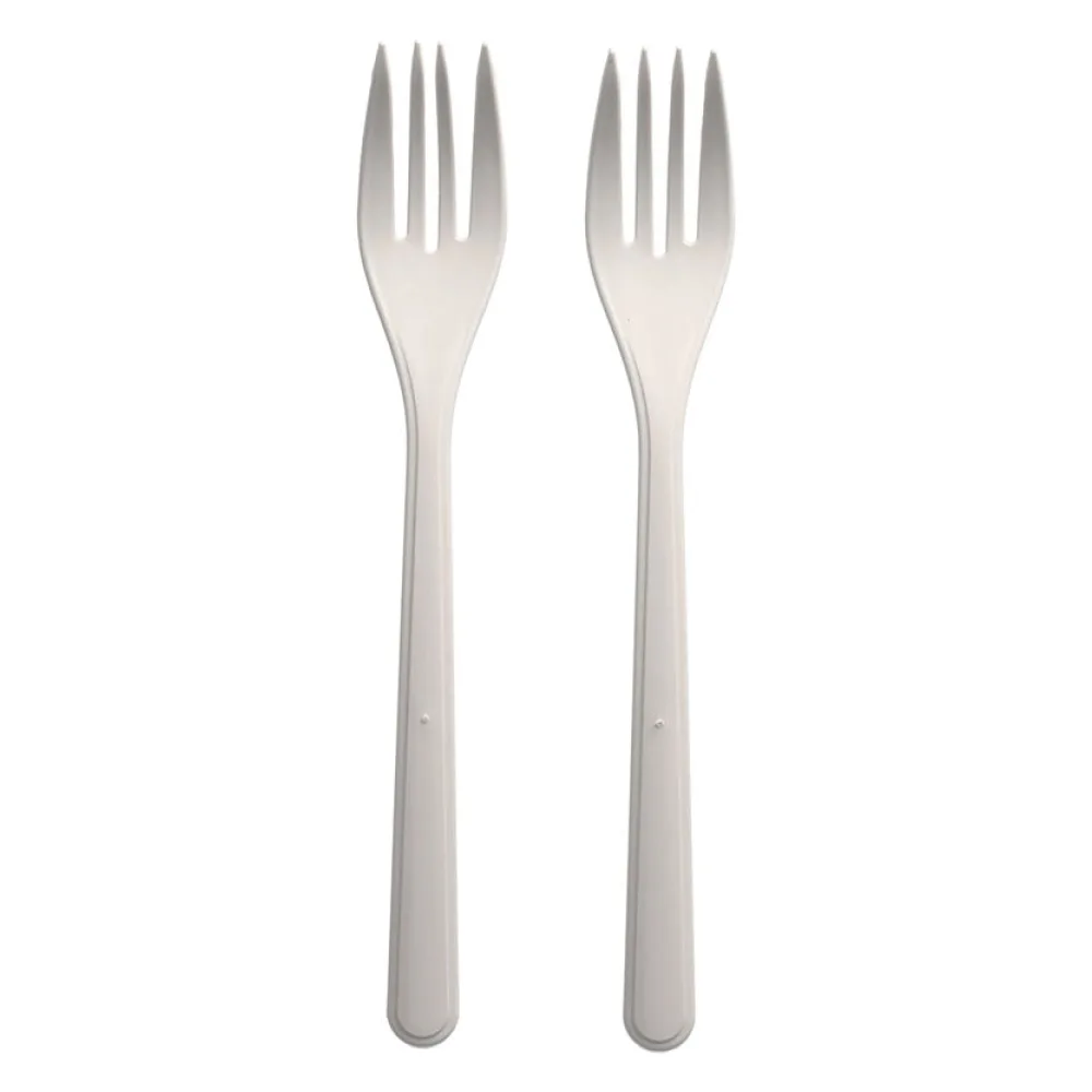 BIO-Gabeln Mehrweg 185mm aus BIO-PP extra stabil weiss, 50 Stk. – Bild 2