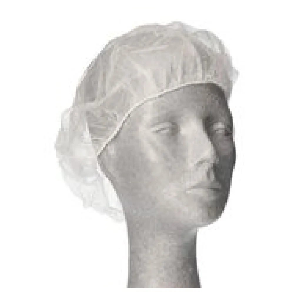 Einweg Baretthauben Kopfhauben Vlieshauben O 52cm weiss, 100 Stk.