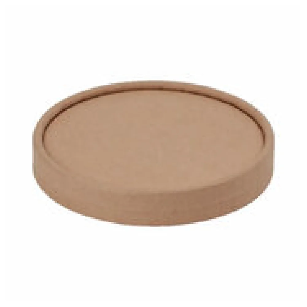 Deckel für Dressingbecher Saucenbecher aus Kraftpapier FSCR 60ml, 50 Stk.