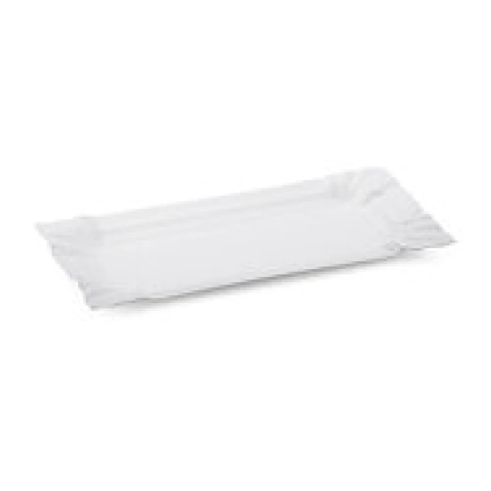 BIONATURE Pappteller aus Frischfaser 14 x 7 cm fettdicht weiß, 250 Stk.