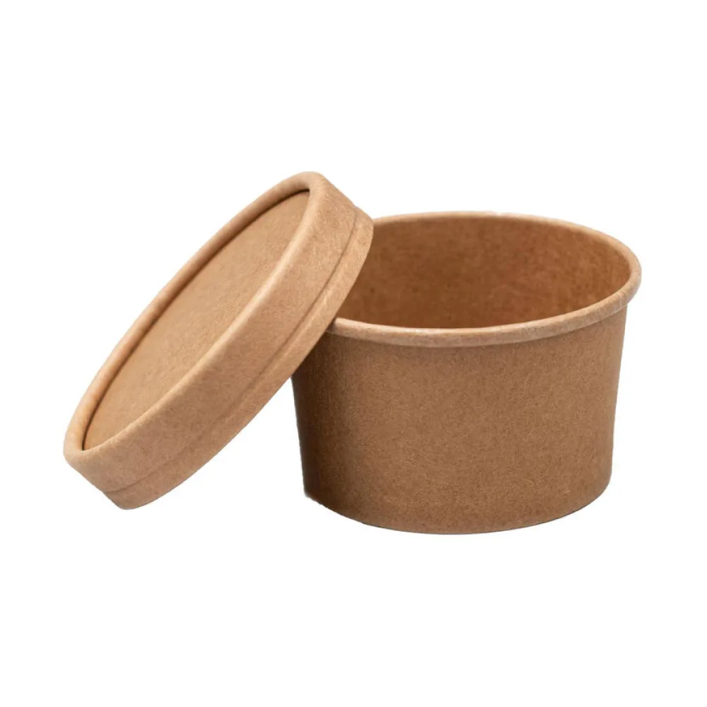 Dressingbecher Saucenbecher inkl. Deckel aus Kraftpapier FSCR 60ml, 50 Stk. – Bild 2