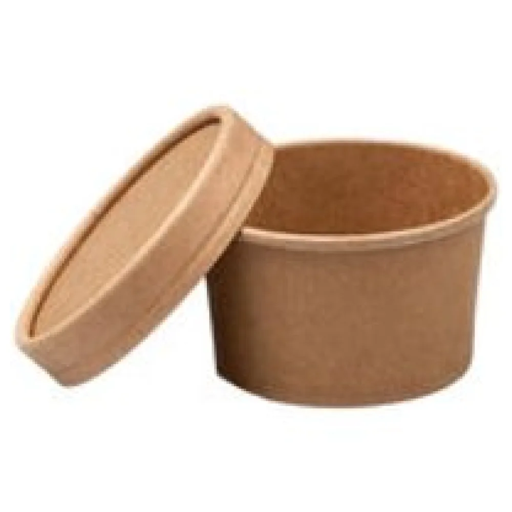 Dressingbecher Saucenbecher inkl. Deckel aus Kraftpapier FSCR 60ml, 50 Stk. – Bild 3