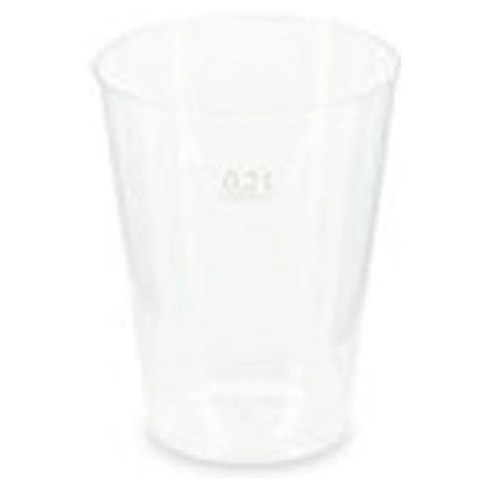 Mehrwegbecher Pfandbecher transparent stabil+ PP 0,2L Eichstrich O 76mm, 25 Stk. – Bild 3