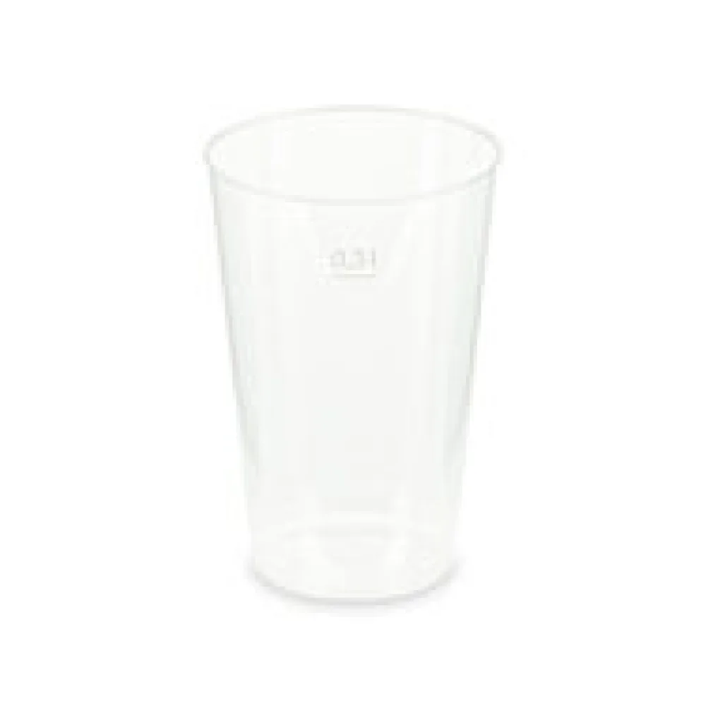 Mehrwegbecher Pfandbecher transparent stabil+ PP 0,3L Eichstrich O 80mm, 15 Stk.