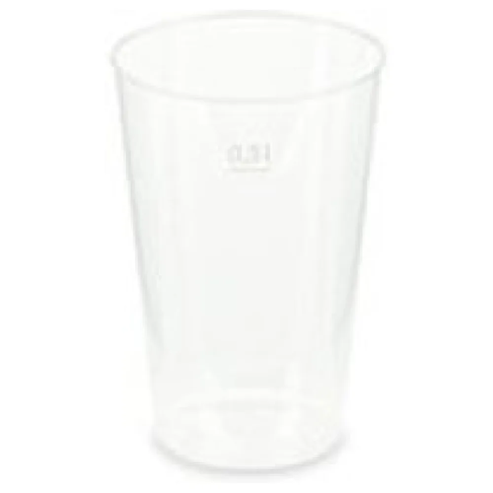 Mehrwegbecher Pfandbecher transparent stabil+ PP 0,3L Eichstrich O 80mm, 15 Stk. – Bild 3