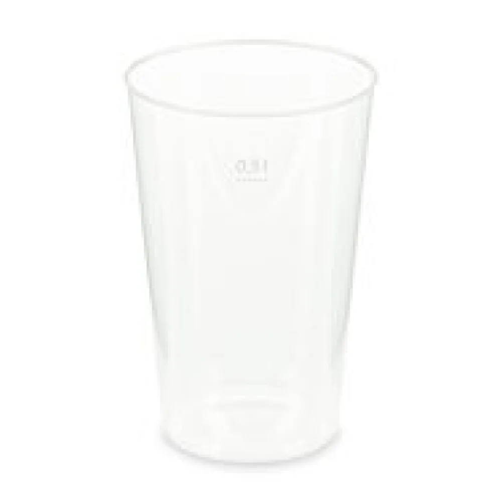 Mehrwegbecher Pfandbecher transparent stabil+ PP 0,5L Eichstrich O 93mm, 12 Stk.