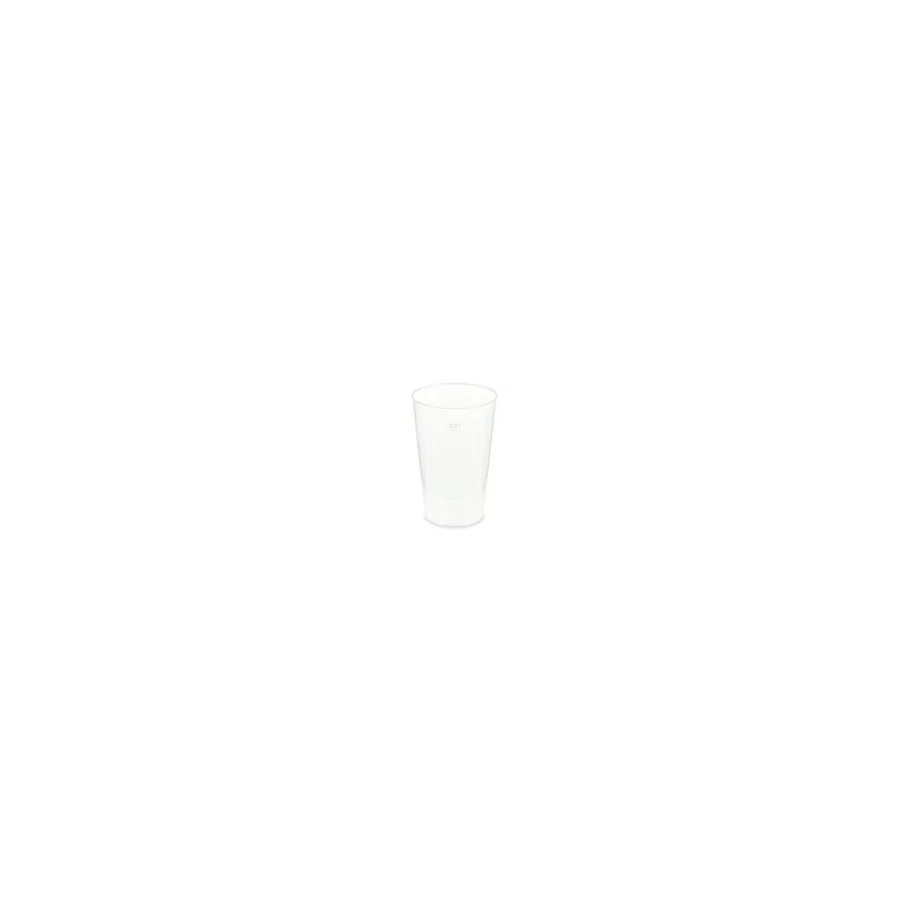Mehrwegbecher Pfandbecher transparent stabil+ PP 0,5L Eichstrich O 93mm, 12 Stk.