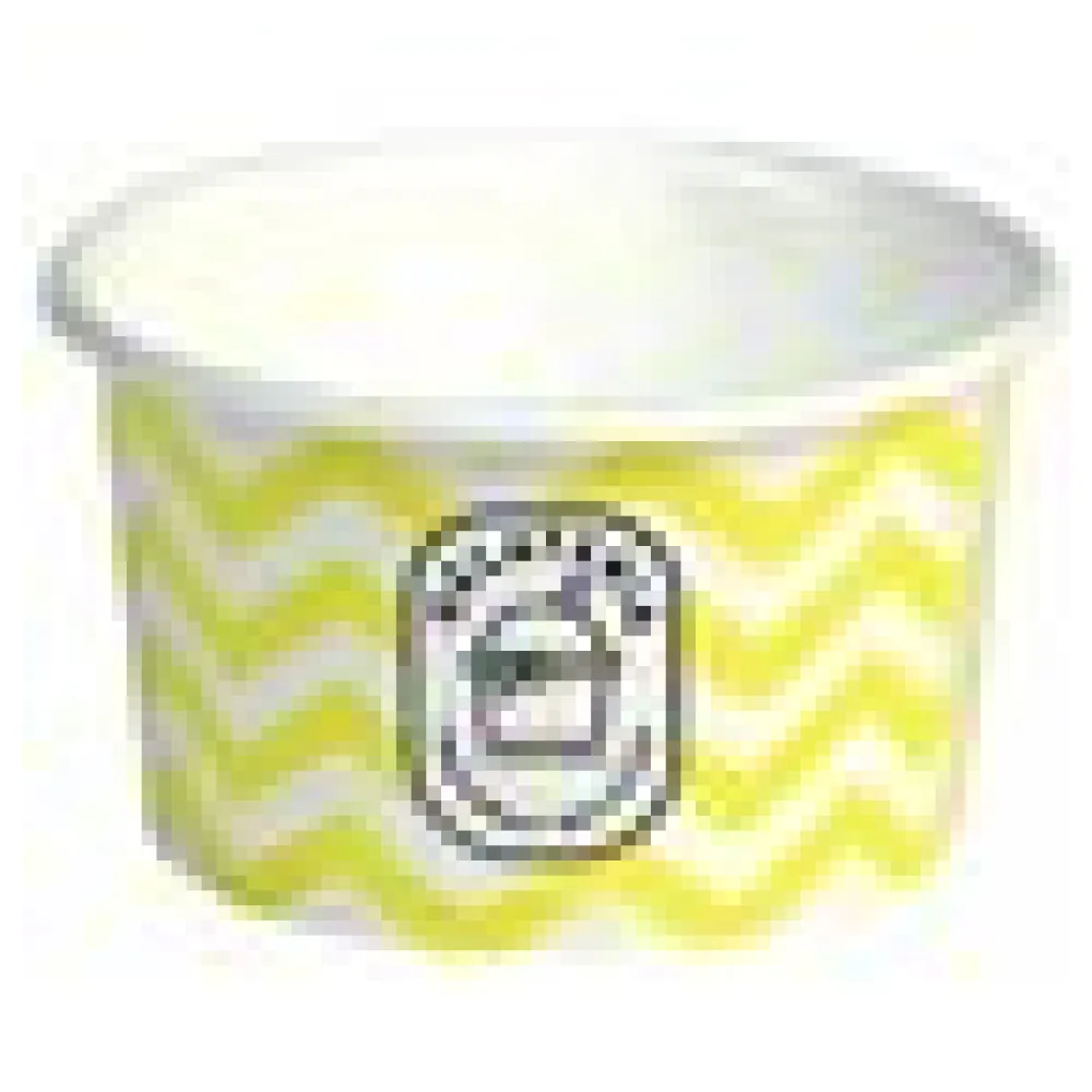 Eisbecher aus Pappe Papierbecher Zick Zack Motiv gelb 120 ml 4oz, 50 Stk. – Bild 4