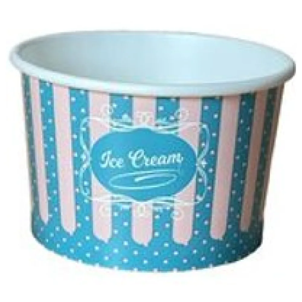 Eisbecher aus Pappe Papierbecher Patisserie ICE CREAM Motiv 235 ml 8oz, 50 Stk. – Bild 3