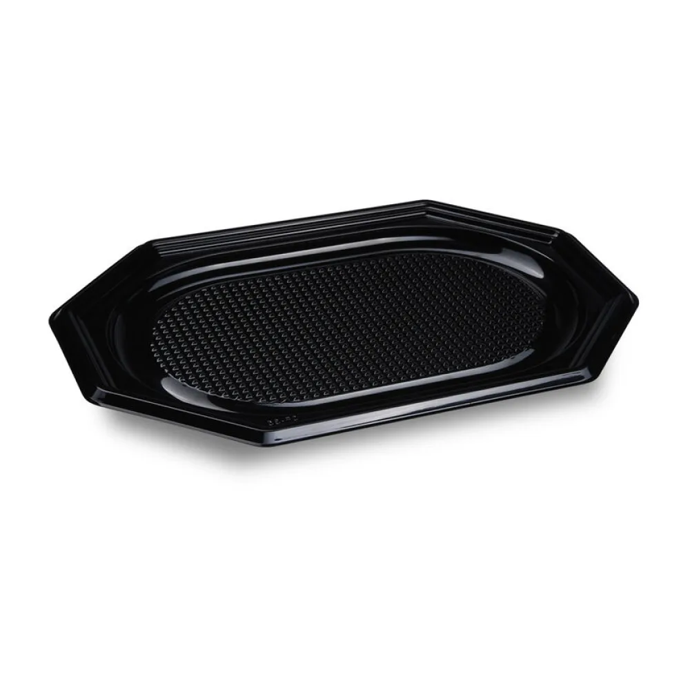 Catering-Platte rPET oval schwarz 35 x 24,7 cm, 10 Stk. – Bild 2