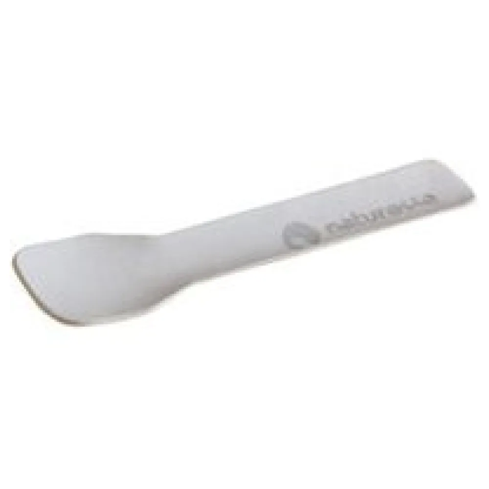 Eislöffel Eisspatel Papier Karton FSCR 'naturesse' 9,5 cm weiss, 150 Stk. – Bild 3