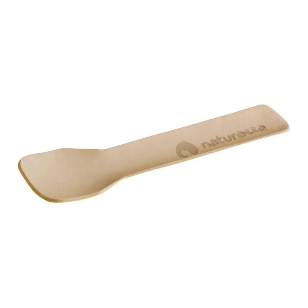 Eislöffel Eisspatel Papier Karton FSCR 'naturesse' 9,5 cm braun, 150 Stk. – Bild 2