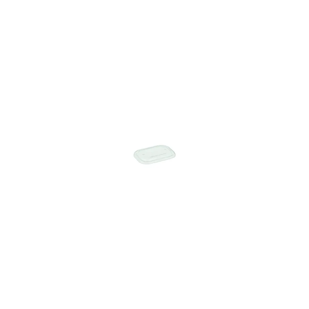 Deckel transparent aus rPet für Pappschalen rechteckig 173x120mm, 50 Stk.